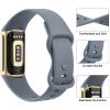 AK Sport Band Compatible with Fitbit Charge 6 Bands / Fitbit Charge 5 Bands Women Men, Classic Soft Replacement Straps Wristbands for Fitbit Charge 6 / 5 Advanced Fitness & Health Tracker (Blue view 3