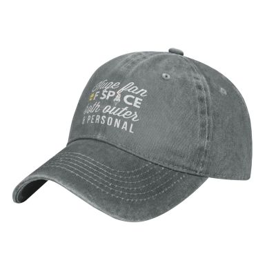 Huge Fan of Space Both Outer and Personal Unisex Baseball Cap Vintage Cotton Men Women Low Profile Dad Hat,Black