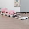 SwAcch Foldable Pilates Reformer Machine, Improve Core Strength and Balance, Improve Body Shape, Aluminum Foldable Pilates Machine Equipment for Home, Studio Workout,Pink view 2