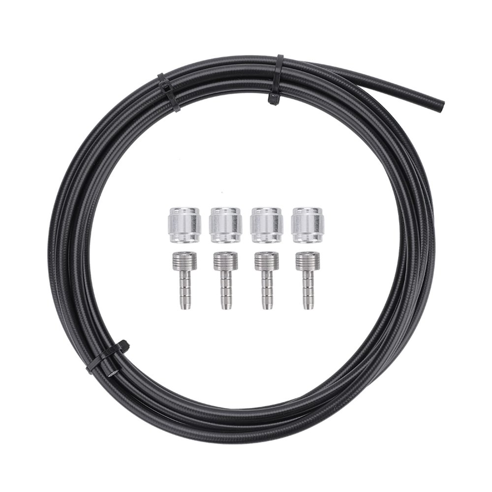 QANYEGN 3Meter Disc Brake Pipe, Stainless Steel Brake Hose and Connection rt Kit with Olive Connector rts for E1 E3 DB1 DB3