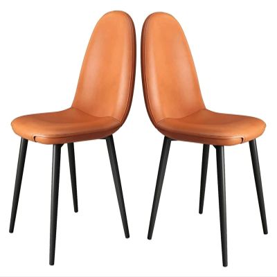 BytheM Chair Dining Kitchen Chairs,Comfortable Pu Upholstered Back Chair,Office Chair,Side Chairs for Living (Color : E)