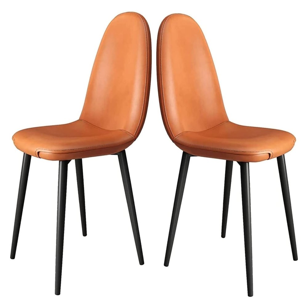 BytheM Chair Dining Kitchen Chairs,Comfortable Pu Upholstered Back Chair,Office Chair,Side Chairs for Living (Color : E)