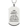 Future Missionary Gifts, The road to excellence, Missionary Graduation Gifts, Birthday Unique Silver Dog Tag For Coworkers, Men, Women, Friends view 1