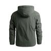 Men's Windproof Hoodies Jacket Lightweight Running Quick Dry Golf Coat Windbreaker Hood Hiking Travel Jackets (5X-Large,Military Green) view 3