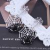 TseanYi Goth Spider Web Drop Earrings Silver Spider Stud Earrings Black Spider Dangle Earrings Vintage Spiderweb Dangle Earrings Spider Earrings view 4