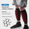 lamphle 1Pc Soccer Sports Shin Guard Child Calf Protective Gear Soccer Equipment with Honeycomb Pads Impact Resistant Anti-Collision Calf Protection Gear for Football Baseball Boxing Cycling Black L view 3