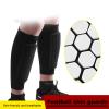 lamphle 1Pc Soccer Sports Shin Guard Child Calf Protective Gear Soccer Equipment with Honeycomb Pads Impact Resistant Anti-Collision Calf Protection Gear for Football Baseball Boxing Cycling Black L view 4