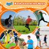 Boys Rash Guard Short Sleeve, Navy Blue and Orange UPF 50+ Sun Protection Rashguard Slim Fit Swim Shirt Fishing Surf Quick Dry Cool Beach Clothes for Toddler Youth Kids Size 2T view 3