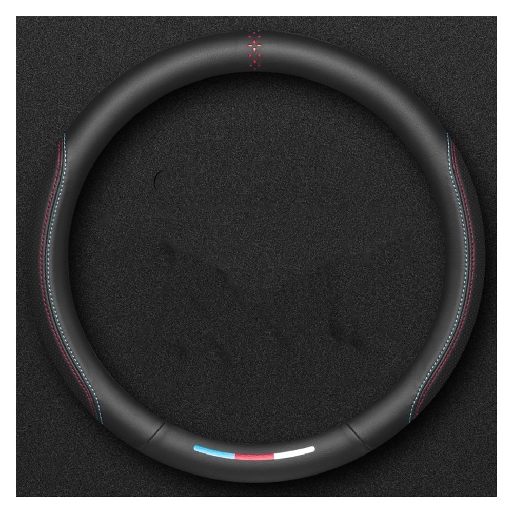 Car Steering Wheel Cover for Car Steering Wheel Cover Nappa Leather Car Accessories Soft and Comfortable Easy to Install (Color : 1#)