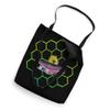 James WEBB Space Telescope Mirrors Honeycomb Pattern JWST Tote Bag view 2