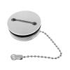 Fuel Tank Cap 1-1/2"(38mm) 316 Stainless Steel Polished Boat Deck Fill/Filler with Key Cap Marine Hardware for Boat Yacht Caravan Replacement Fuel Tank Cap Cover with Chain view 1