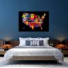 College Football Team Logo Poster Canvas Print Modern Office Living Room Bathroom Decor Wall Art Gift (Framed,2432inch) view 4