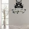 Large Personalized Metal Deer Skull Bow Holder,Elk Skull Wall Decor,Archery Deer Head Bow Rack With Custom Name Plate,Bow Hunting Rack Hunting Metal Sign, Gifts For Husband,Dad,Father -style 03 view 3