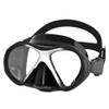 SAEKODIVE Jadeye Diving Mask - Anti-Fog Tempered Glass, Anti-Leak Silicone Skirt - Scuba Diving and Snorkeling Gear for Adults (Black/Silver) view 1