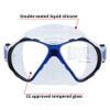 SAEKODIVE Jadeye Diving Mask - Anti-Fog Tempered Glass, Anti-Leak Silicone Skirt - Scuba Diving and Snorkeling Gear for Adults (Black/Silver) view 2