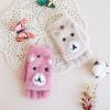YOLAI Baby Cute Animal Gloves Kids Knit Winter Fingerless Gloves Toddler Boys Girls Convertible Knit Mittens Warm Gloves (Beige, One Size) view 3