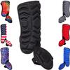 Exxact Sports Batter's Baseball Leg Guard with Adjustable Straps, Shin Guard Baseball - (Black, Youth - Universal Fit) view 1