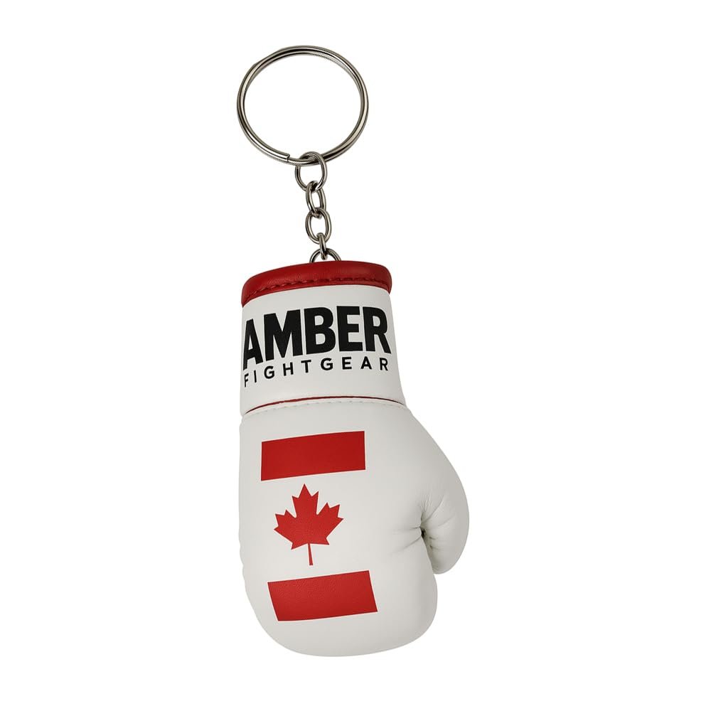 Boxing Glove Replica Keyring, Mini Boxing Glove Keychain for Fans, Athletes & Coaches, Authentic Miniature Souvenir with Leather Finish, Durable Stitching & Heavy-Duty Metal Chain, Canada