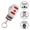 Boxing Glove Replica Keyring, Mini Boxing Glove Keychain for Fans, Athletes & Coaches, Authentic Miniature Souvenir with Leather Finish, Durable Stitching & Heavy-Duty Metal Chain, Canada view 2