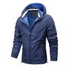 Mens Rain Jacket with Hood -Waterproof Rain Coat, Lightweight Storm Jacket Mountain Snow Mountain Hiking Windbreaker view 2