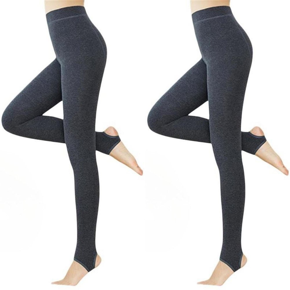 KAYNO Women's High Waist Leggings, Wool Thickened Tummy Control Pants, Stretch Running Yoga Pants