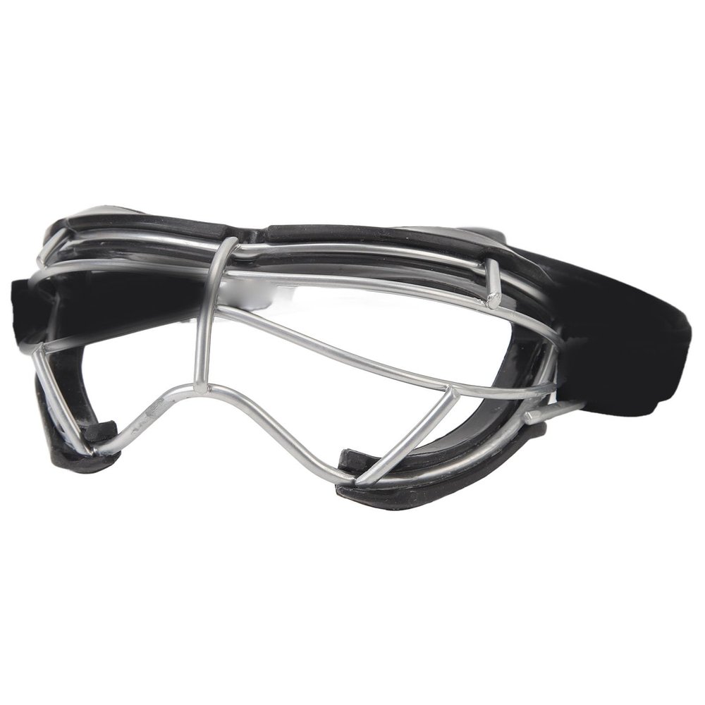 SUNGOOYUE Lacrosse Goggles, Anti Slip Texture Hockey Goggle with Silicone Frame for Lacrosse Training