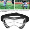 SUNGOOYUE Lacrosse Goggles, Anti Slip Texture Hockey Goggle with Silicone Frame for Lacrosse Training view 2