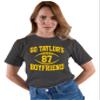 5X-Large Heather Black Mens Go Taylor's Boyfriend Funny Football T-Shirt view 3