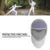 SUNGOOYUE Fencing Epee Helmet, Detachable Lining Leather Fencing Protective Gear Sport Helmet with Steel Mesh (M 120cm), SUNGOOYUEyh64x795oi-13 view 4