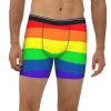 ACTYDER Gay Pride LGBT Rainbow flag Men's Boxer Briefs, Mens Trunks Underwear Wicking-Breathable Underpants, Medium view 2