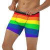 ACTYDER Gay Pride LGBT Rainbow flag Men's Boxer Briefs, Mens Trunks Underwear Wicking-Breathable Underpants, Medium view 3