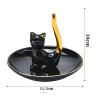 B Baosity Cat Ring Holder Ring Dish Decorative Animals Trinket Tray Jewelry Storage Tray for Necklace Earrings Anniversary Christmas view 4