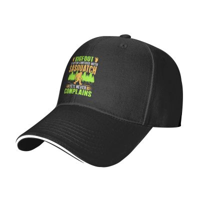 Bigfoot is Often Confused with Sasquatch Yeti Never Complains Baseball Cap for Men Women Adjustable Funny Dad Hat Black