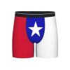 ACTYDER Texas Lone Star State Flag Pattern Men's Boxer Briefs, Mens Trunks Underwear Wicking-Breathable Underpants, Large Black view 1