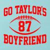 Small Cancun Women Go Taylor's Boyfriend Funny Football V Neck T-Shirt view 4