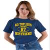 5X-Large Navy Blue Mens Go Taylor's Boyfriend Funny Football T-Shirt view 3