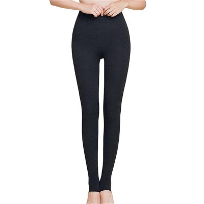 KAYNO Women's High Waist Leggings, Wool Thickened Tummy Control Pants, Stretch Running Yoga Pants