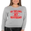 Large Athletic Heather Mens Go Taylor's Boyfriend Funny Football Sweatshirt Crewneck view 3