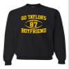 3X-Large Black Mens Go Taylor's Boyfriend Funny Football Sweatshirt Crewneck view 1