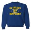 5X-Large Royal Mens Go Taylor's Boyfriend Funny Football Sweatshirt Crewneck view 1