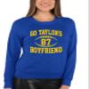 5X-Large Royal Mens Go Taylor's Boyfriend Funny Football Sweatshirt Crewneck view 2