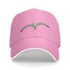 QIZYOQA Seagull Baseball Cap for Men Women Adjustable Funny Dad Hat Pink view 2
