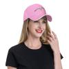 QIZYOQA Seagull Baseball Cap for Men Women Adjustable Funny Dad Hat Pink view 3