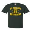 3X-Large Forest Green Mens Go Taylor's Boyfriend Funny Football T-Shirt view 2