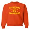 3X-Large Orange Mens Go Taylor's Boyfriend Funny Football Sweatshirt Crewneck view 1