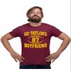 3X-Large Maroon Mens Go Taylor's Boyfriend Funny Football T-Shirt