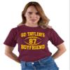 3X-Large Maroon Mens Go Taylor's Boyfriend Funny Football T-Shirt view 2