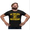 4X-Large Black Mens Go Taylor's Boyfriend Funny Football T-Shirt view 1