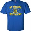 4X-Large Royal Mens Go Taylor's Boyfriend Funny Football T-Shirt view 2