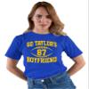 4X-Large Royal Mens Go Taylor's Boyfriend Funny Football T-Shirt view 3